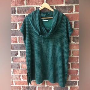 Bryn Walker Green Houndstooth Sweater Vest - Size Medium